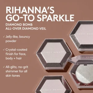 fenty beauty by rihanna diamond bomb all over diamond veil