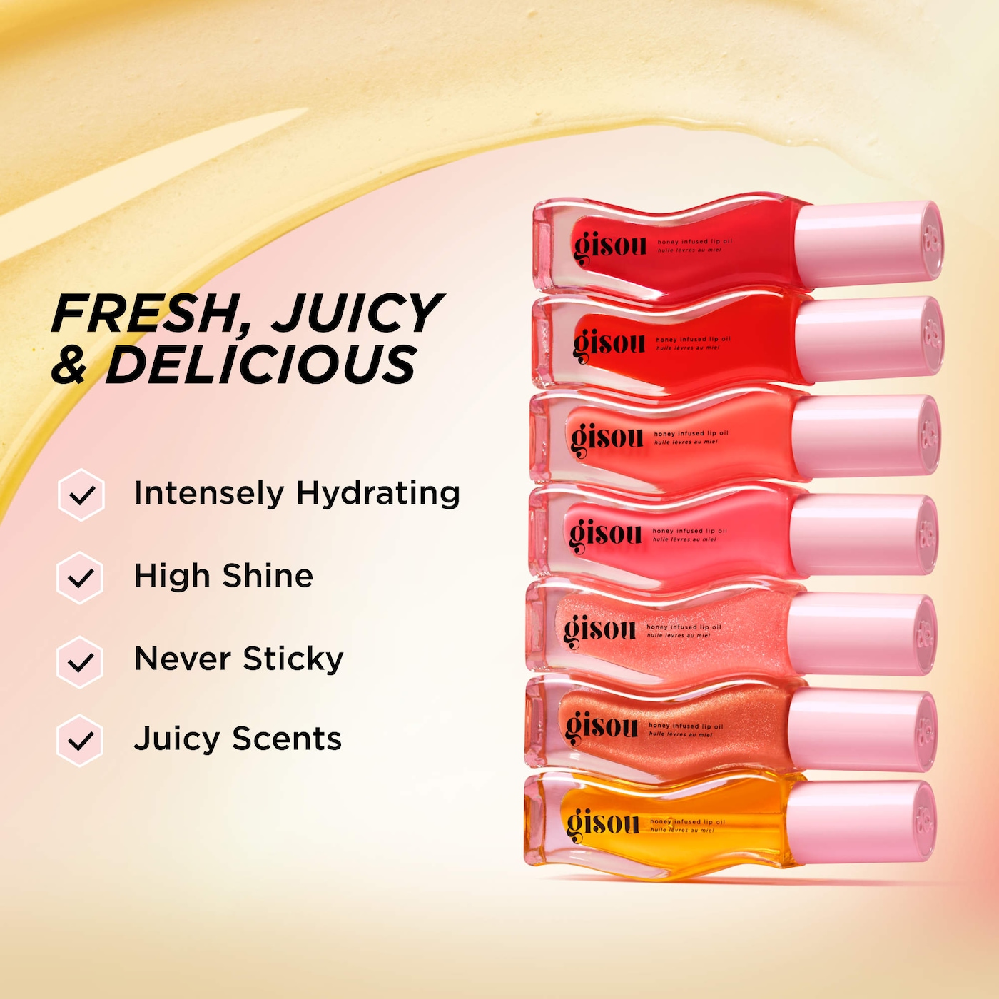 gisou honey infused hydrating lip oil full size